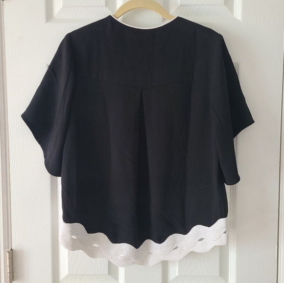 Jonathan Simkhai Scalloped Trim Top - Picture 9 of 10